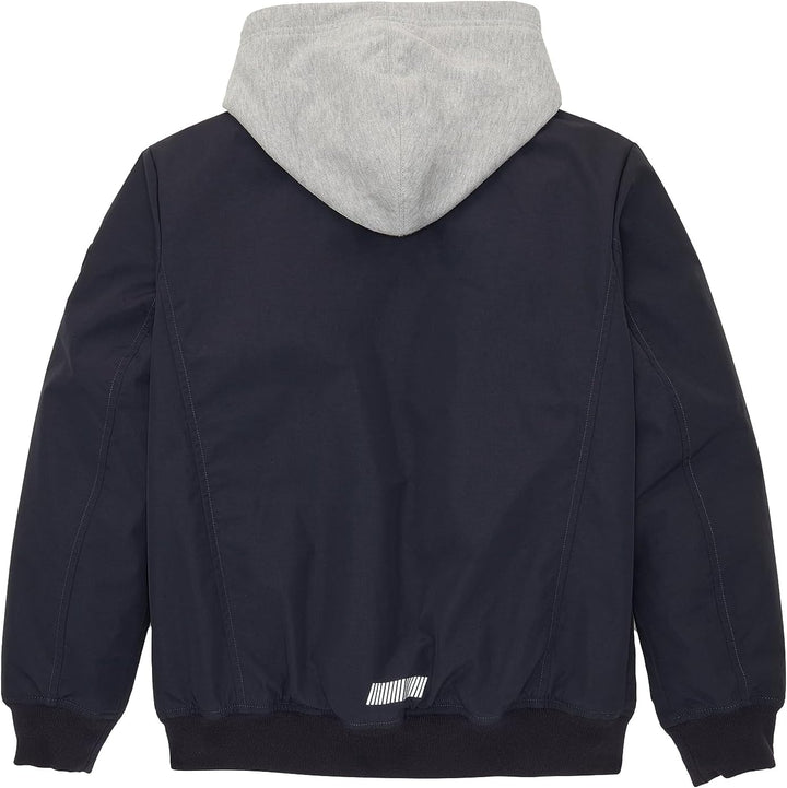 TOM TAILOR Jungen 1038538 Bomberjacke mit abnehmbarer Kapuze (1er Pack) 140 10668 - Sky Captain Blue