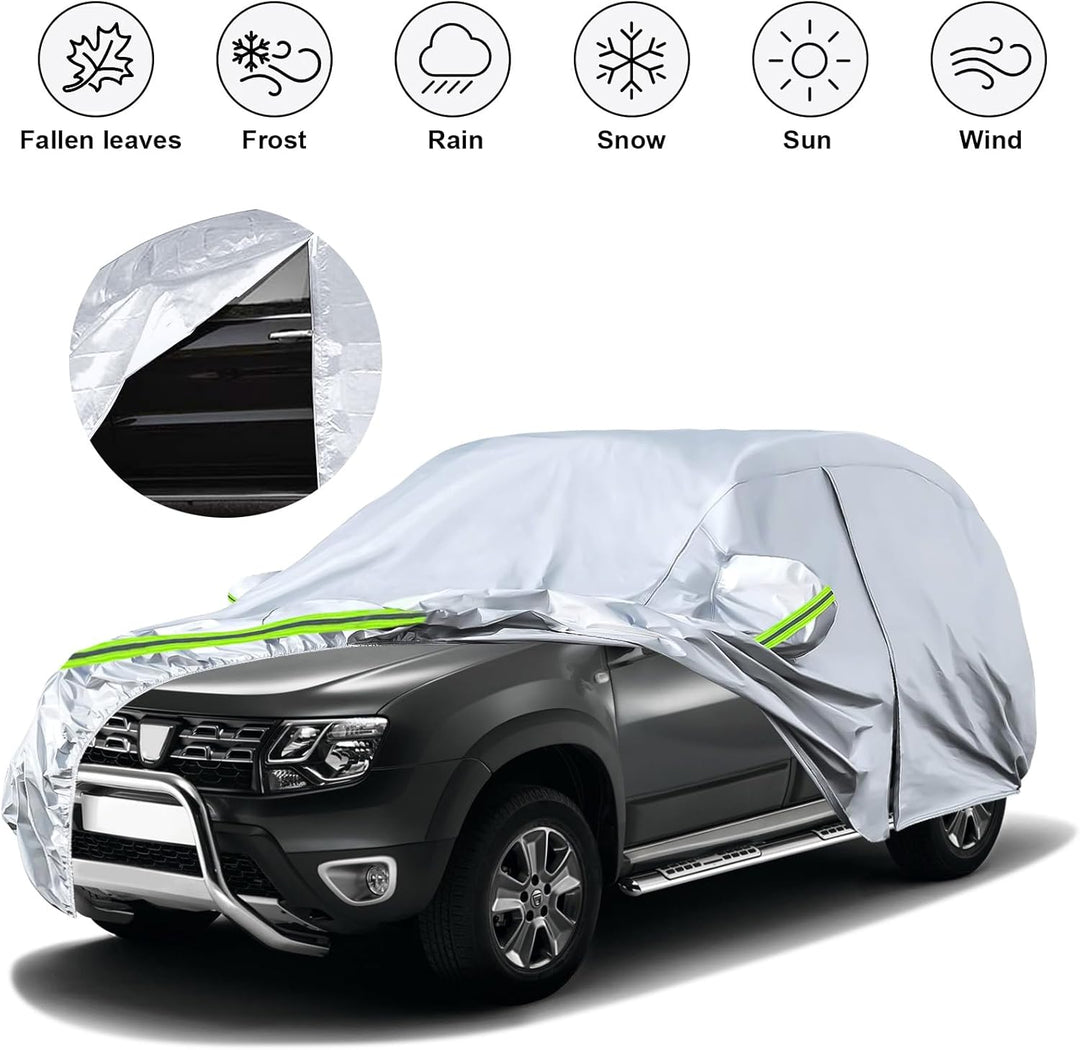 Autoabdeckung Wasserdicht Ersatz für Dacia Duster 2010-2023, Auto Abdeckplane Autogarage Autoplane G