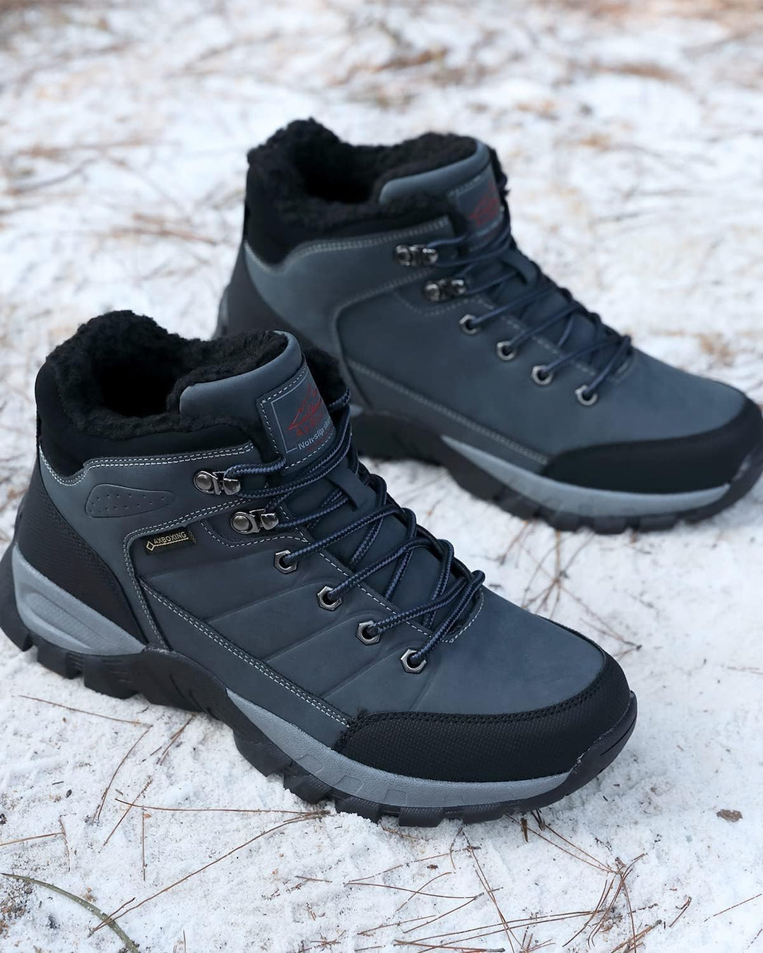 ARRIGO BELLO Winterschuhe Herren Winterstiefel Wanderstiefel Trekking Stiefel Gefüttert Warm Rutschf