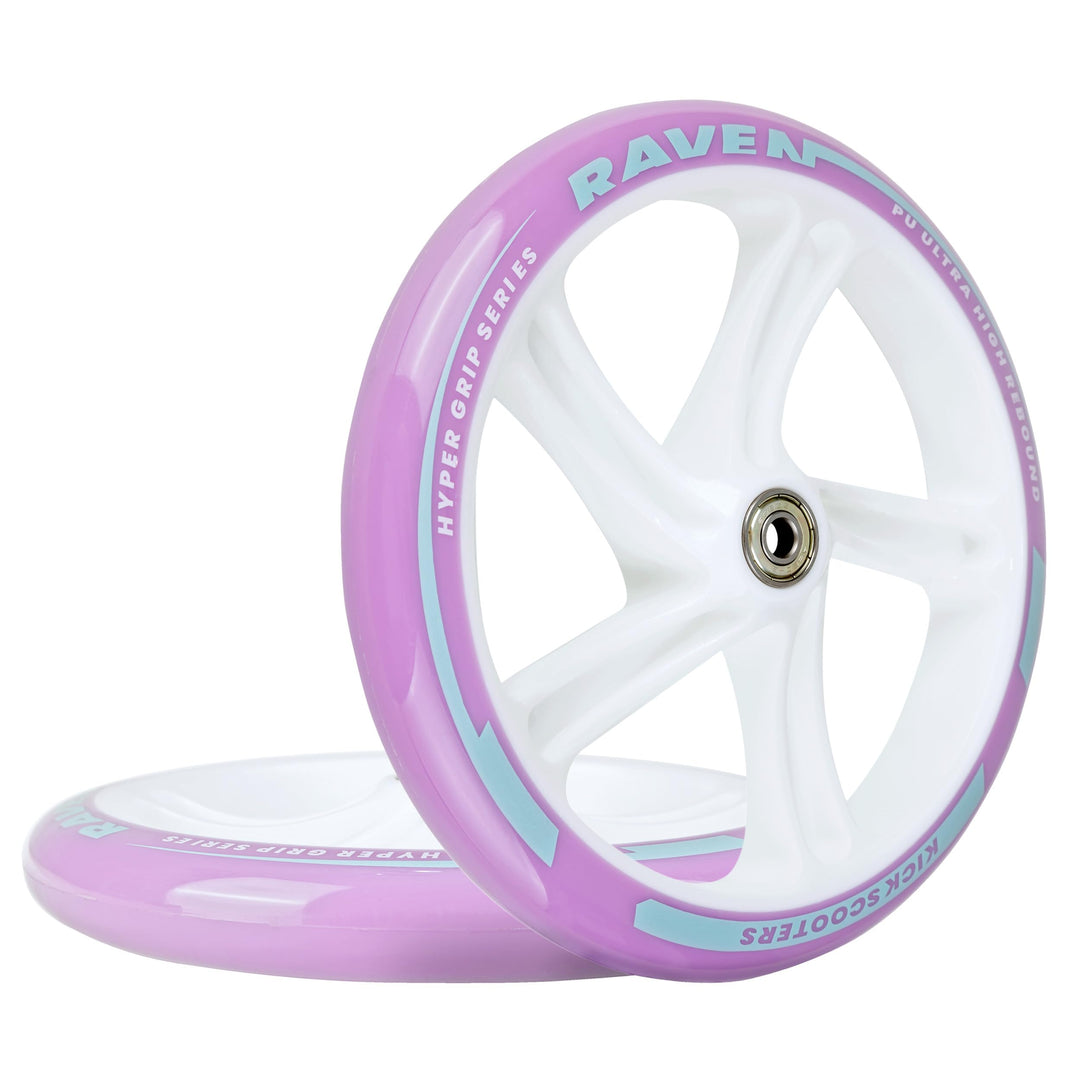 Ersatzräder für Raven Cityroller Scooter Roller Kickscooter PU 200mm, 145mm mit Kugellager 2 Stück (