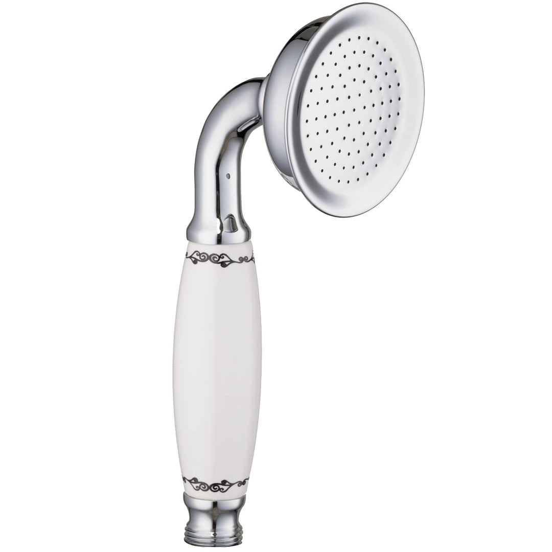 Handbrause retro nostalgie Duschkopf mit Keramikgriff Messing