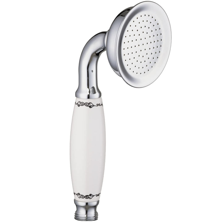 Handbrause retro nostalgie Duschkopf mit Keramikgriff Messing