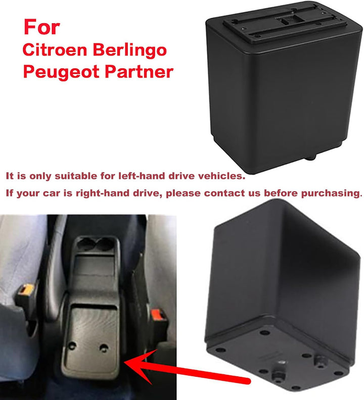 Doppelschicht Armlehne Box Für Citroen Berlingo 2010-2020 Mittelkonsole Aufbewahrungsbox mit Becherh