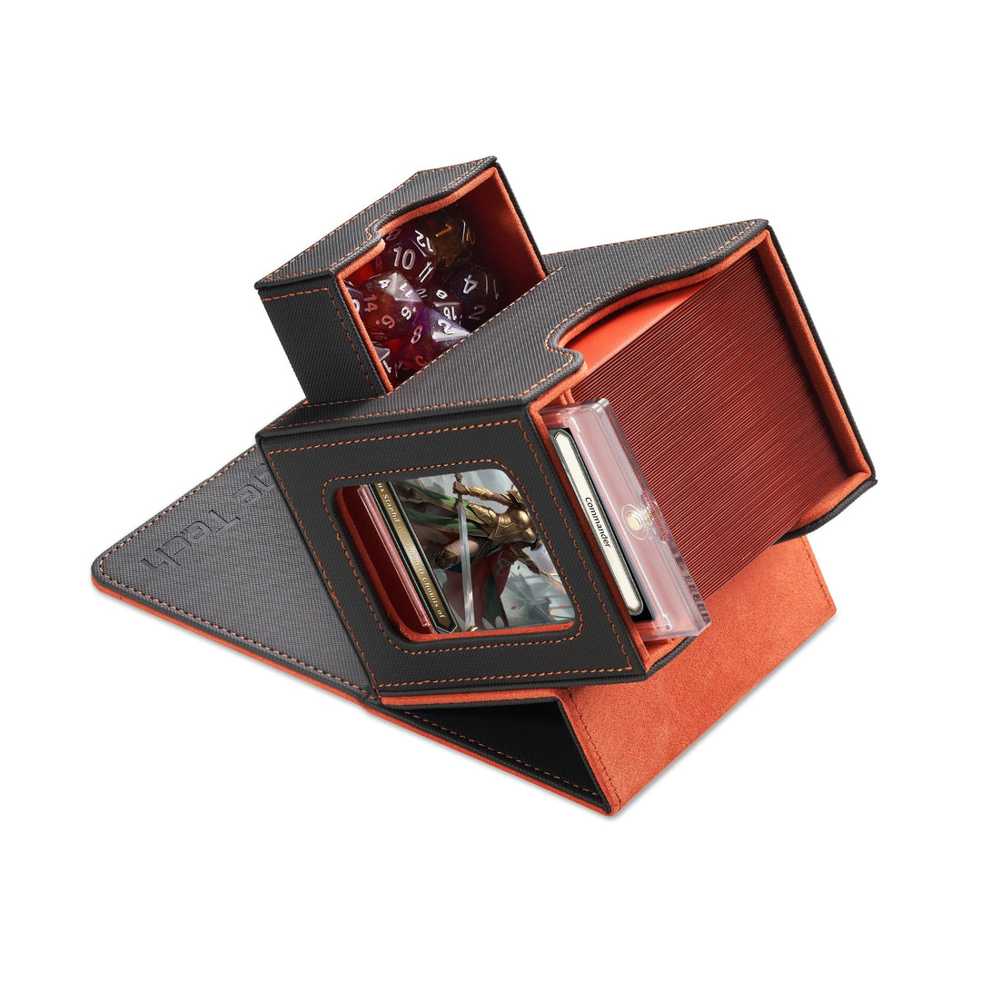 Mage Tech Card Deck Box für MTG Commander - Patentiertes Design, Commander Display, als Deckhalter,