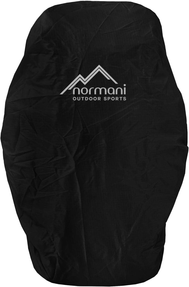 normani wasserdichter Regenueberzug Raincover Regenhülle für Backpacks Rucksack Dunkelschwarz 100-13