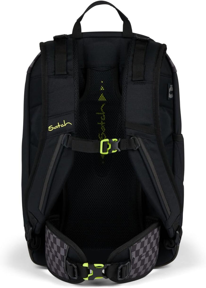 Satch Air Light Edition Schulrucksack Set 3tlg. inkl. Pencil Slider und Sportbeutel Dark Skate, Dark