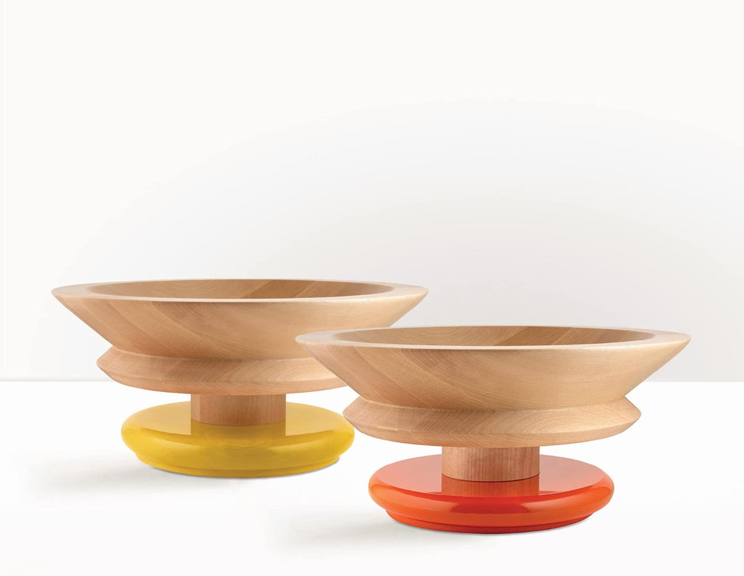Alessi Piccoli Monumenti per Grandi Paesaggi ES15 1 – Design-Mittelstück aus Lindenholz mit farbigem