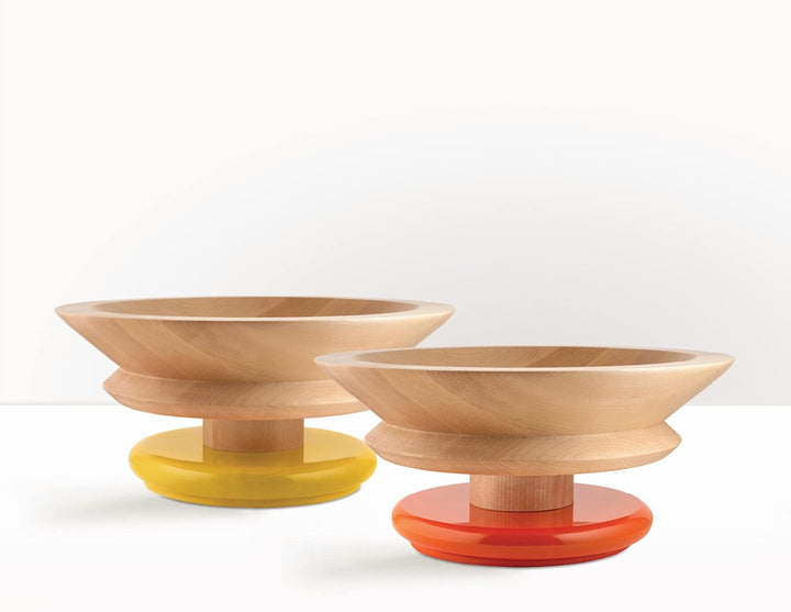 Alessi Piccoli Monumenti per Grandi Paesaggi ES15 1 – Design-Mittelstück aus Lindenholz mit farbigem