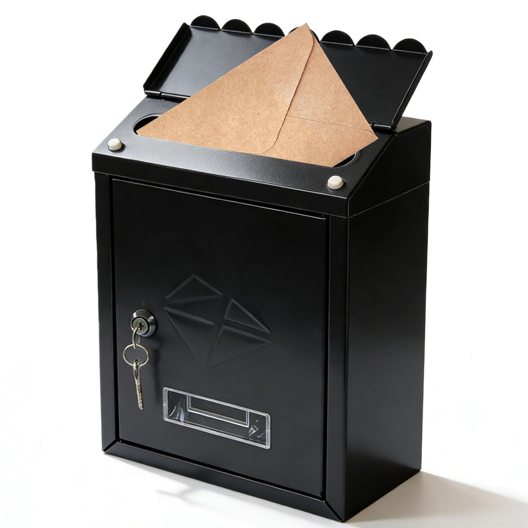 Briefkasten, 21,7x7x30cm Wandbriefkasten, Postkasten Klein, Briefkasten Zur Wandmontage, Einfache Mo
