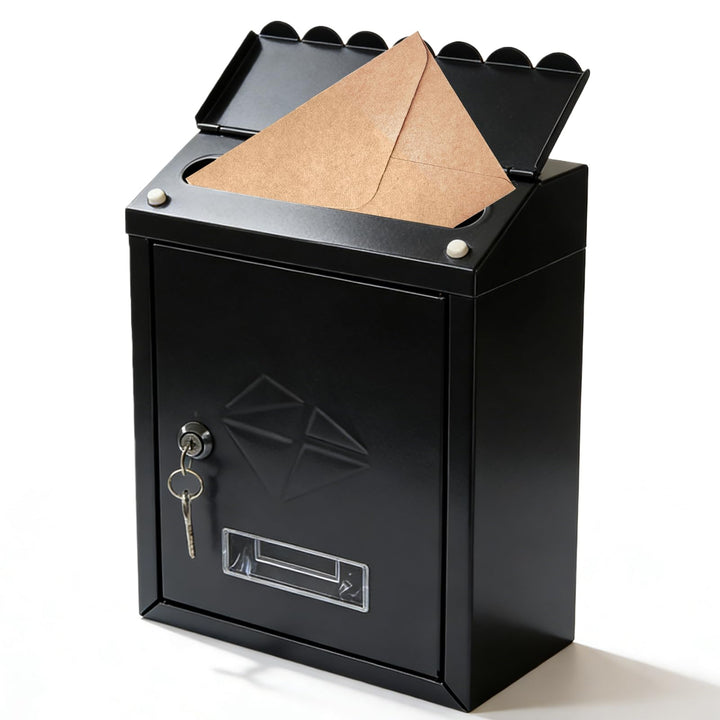 Briefkasten, 21,7x7x30cm Wandbriefkasten, Postkasten Klein, Briefkasten Zur Wandmontage, Einfache Mo