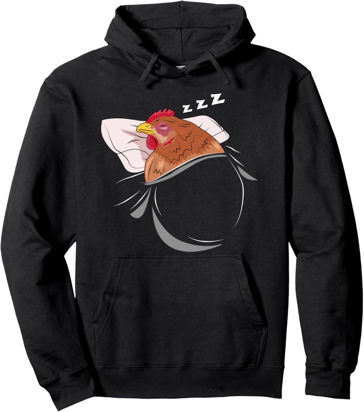 Schlafendes Huhn Landwirt Geschenk Hühner Pullover Hoodie