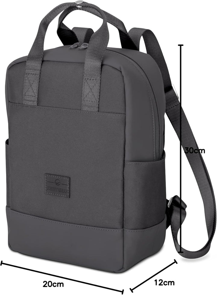 Johnny Urban Rucksack Damen Klein Grau - Jona Small - Stylischer Kleiner Mini Cityrucksack mit Table