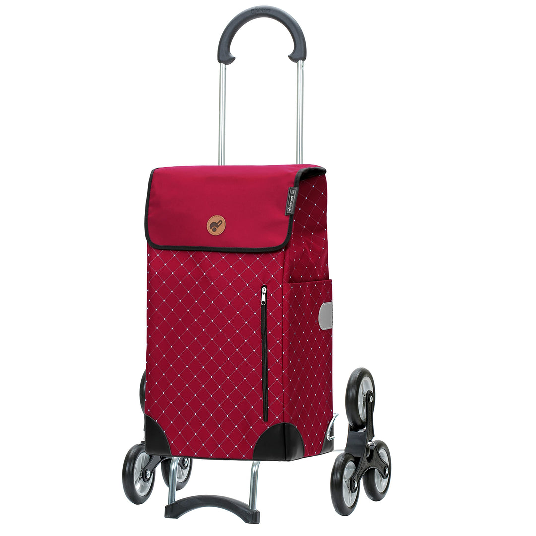 ANDERSEN Einkaufstrolley - Treppenst. Scala Sh. Sofia rot 43 L einkaufen, gross, leichtgängig, Räder