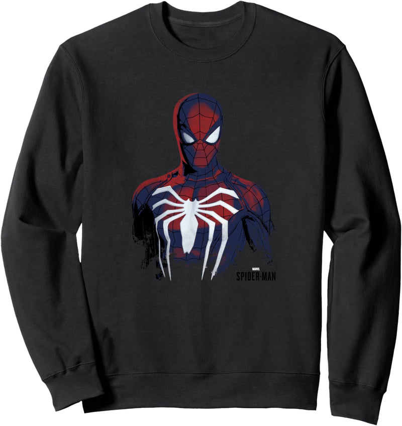 Marvel Spider-Man Game Grunge Portrait Sweatshirt
