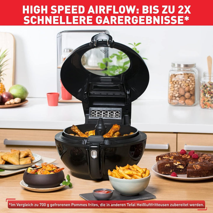 Tefal FZ7738 ActiFry Genius+ Heissluftfritteuse | 1500 Watt | Fassungsvermögen: 1,2 kg | Timer | 9 a