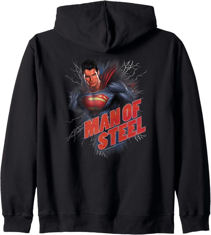 Superman Man of Steel Lightning Power Kapuzenjacke