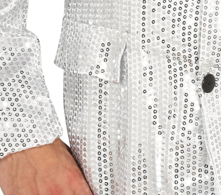 FIESTAS GUIRCA, S.L. Pailletten Blazer Silber M
