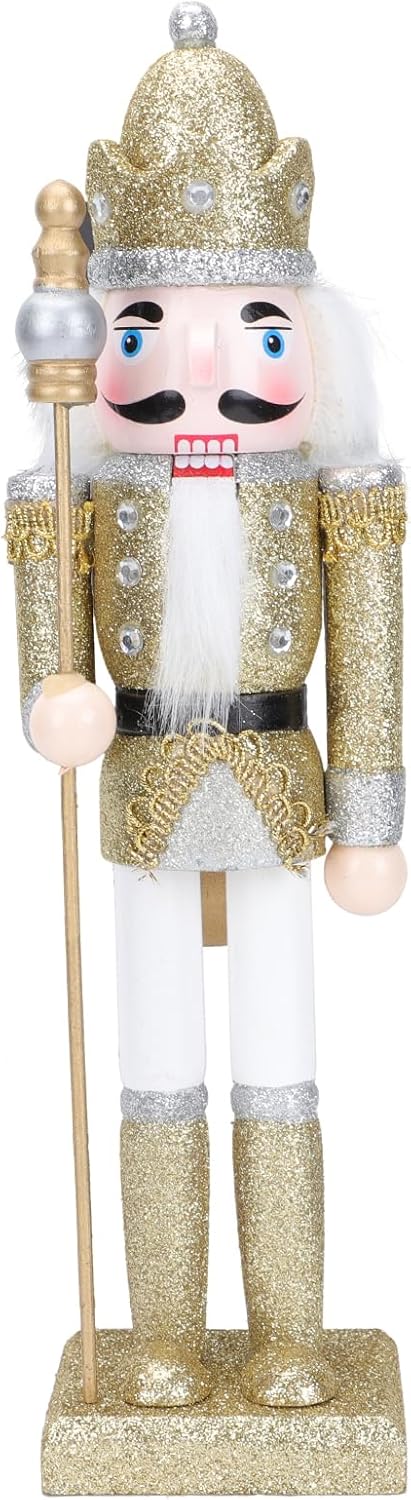 VALICLUD Nussknacker Zahlen Holz Puppen Decor Nussknacker Weihnachten Dekorationen für Home Soldat F