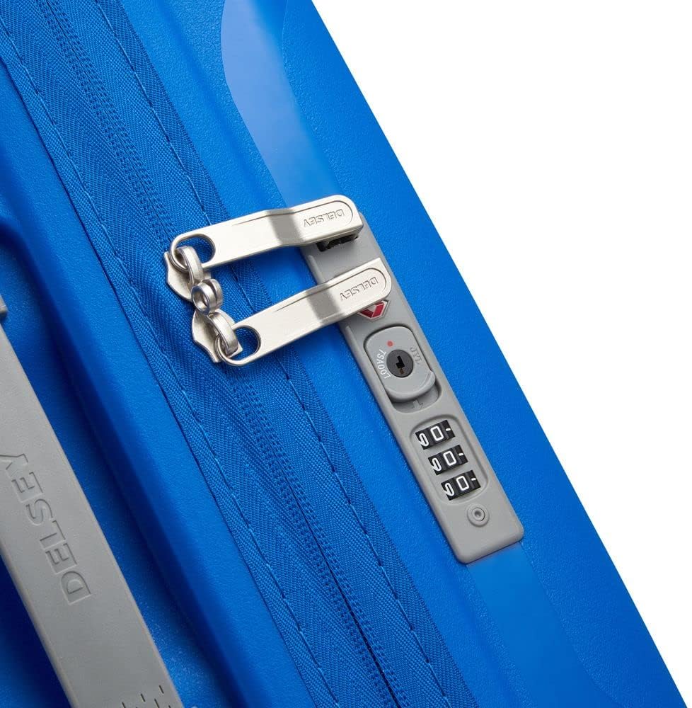 DELSEY PARIS - Clavel – Hartschalenkoffer Slim – 55 x 40 x 20 cm – 35 Liter – S – Blau Klein, Klein