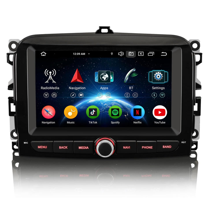 Erisin 8-Kern 4GB RAM+64GB ROM Android 16 GPS Autoradio Bluetooth mit Navigation für Fiat 500L 2012-