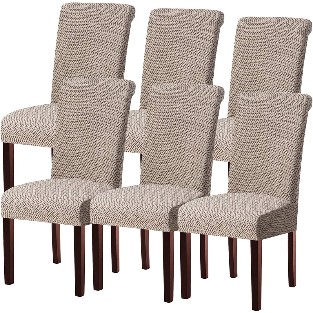 KELUINA Moderne Stuhlhussen 1er/2er/4er/6er Set, Stretch Stulhhussen Schwingstuhl Elastisch Abnehmba