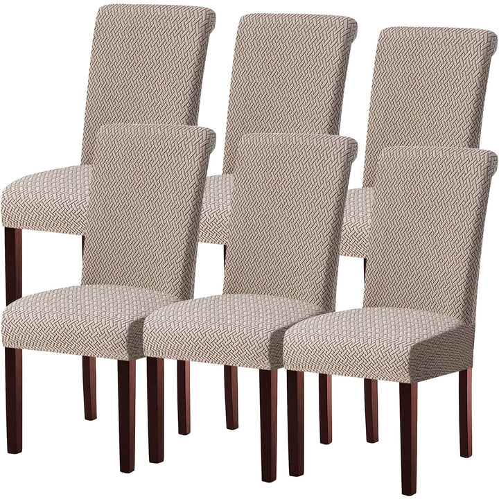KELUINA Moderne Stuhlhussen 1er/2er/4er/6er Set, Stretch Stulhhussen Schwingstuhl Elastisch Abnehmba