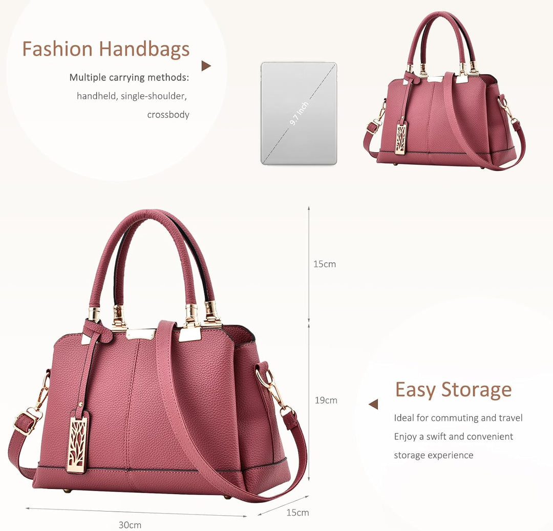 NICOLE &amp; DORIS Damen Handtaschen Elegante Damen Tasche Designe Frauen Umhängetasche PU Weiche Ledert