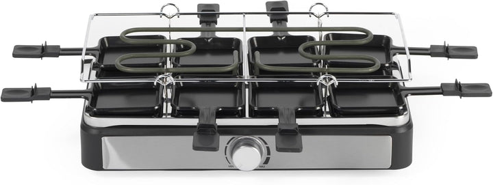 Salter Elektrischer Raclette Grill & Fondue - 2-in-1 Rauchfreier Indoor Grill, 1,3L Schmelztopf für