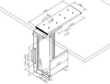 LINDY PC-Halterung zum Anbringen Unter dem Schreibtisch, 40284 Single, Single