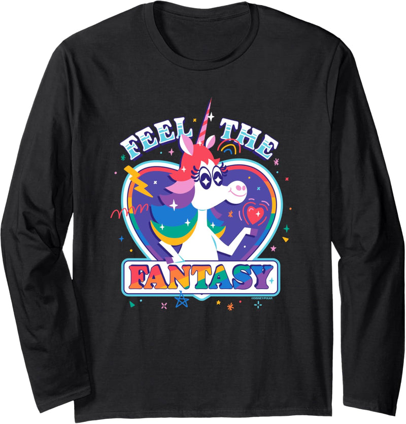 Disney & Pixar’s Inside Out Rainbow Unicorn Fantasy Pride Langarmshirt