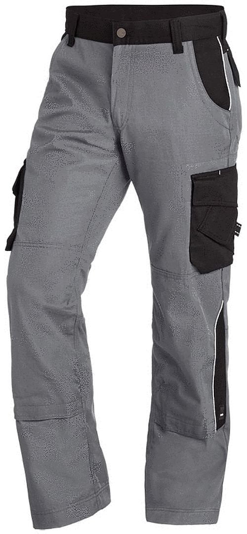 FHB Premium Bundhose Twill 300, 1 Stück, 50, grau / schwarz, 35-130430-1120-50, 50
