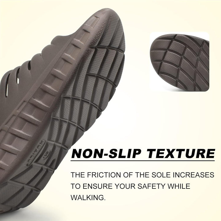 KuaiLu Recovery Sandalen Herren Bequeme Plantarfasziitis Schlappen Orthopädische Offene Zehen Männer