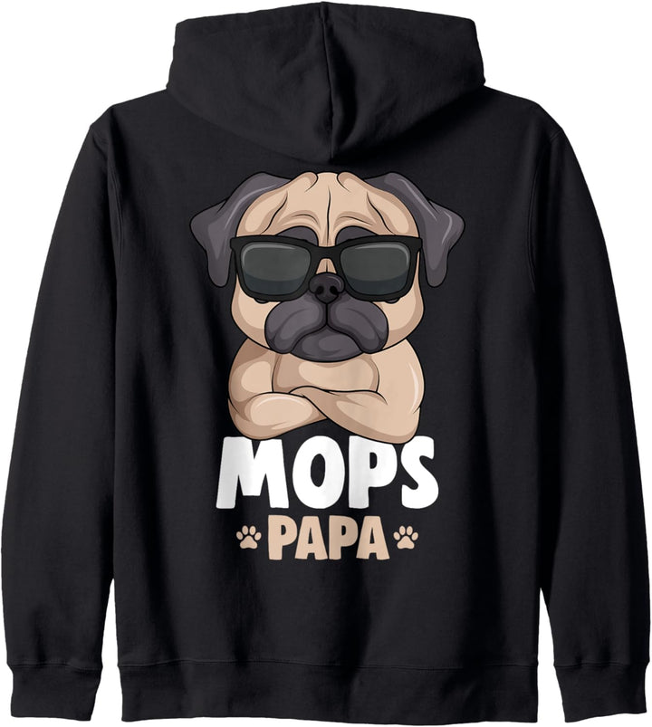 Mops Papa Hunde Kapuzenjacke