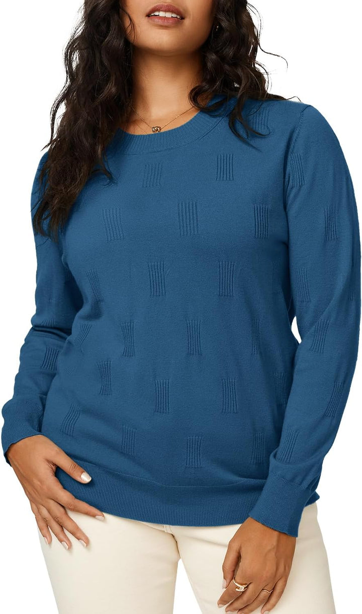 Arach&Cloz Pullover Damen Kurzarm/Langarm Elegant Frühling Sommer Strickpullover Rundhals Pulli Swea