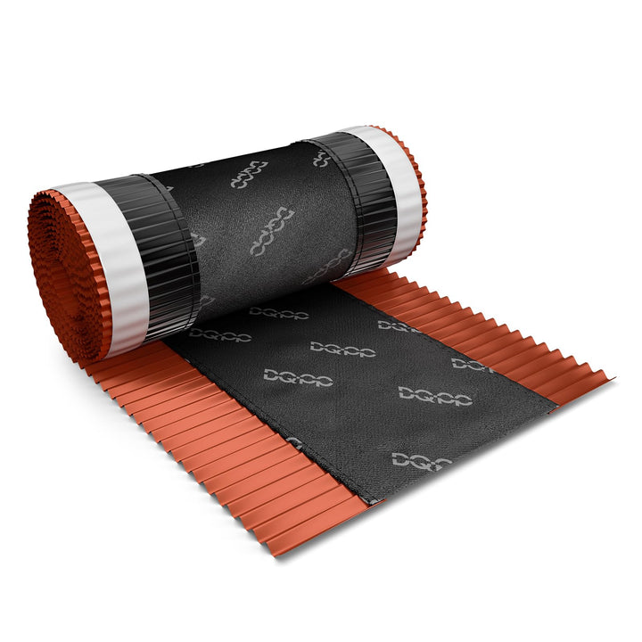 DQ-PP FIRSTBAND | Länge 5m | vRoll | Breite 390mm | Ziegelrot RAL 3011 |Aluminium PP Vlies | Selbstk