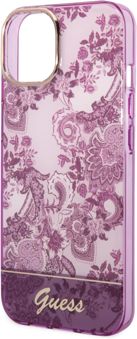 Guess GUHCP14MHGPLHF hülle für iPhone 14 Plus 6,7" Fuchsia/Fuschia hardcase Porcelain Collection