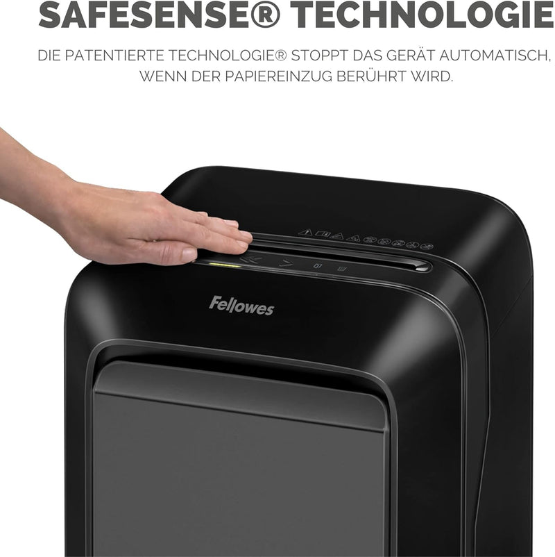 Fellowes 15 Blatt Aktenvernichter High Security (P5), Papierschredder für Büro, Powershred LX211, Mi