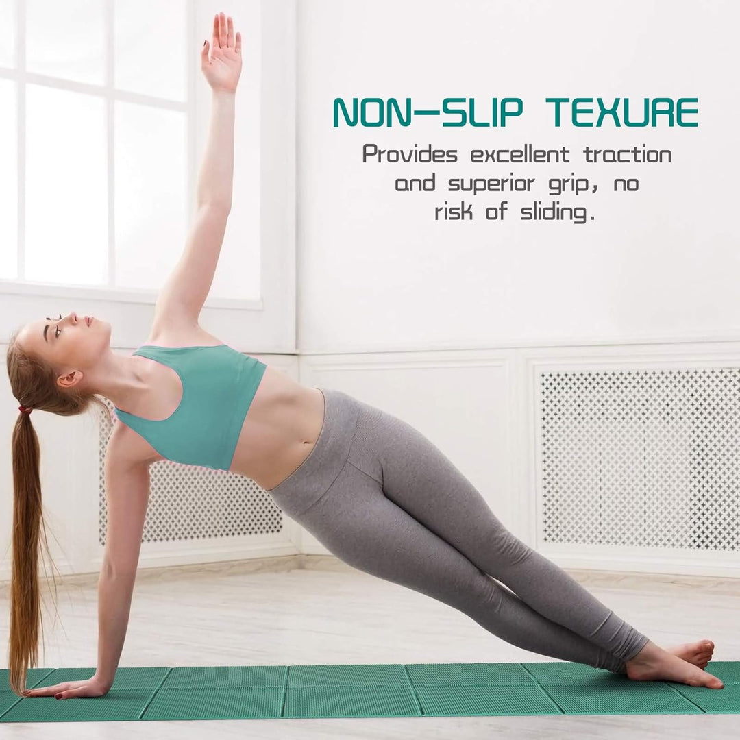 Avoalre Yogamatte faltbar, 173 x 61 cm, 5 mm – Handliche &amp; klappbare Yoga-Matte für Reise, Unterwegs