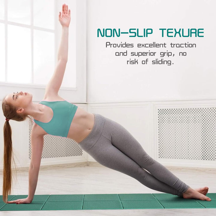 Avoalre Yogamatte faltbar, 173 x 61 cm, 5 mm – Handliche &amp; klappbare Yoga-Matte für Reise, Unterwegs