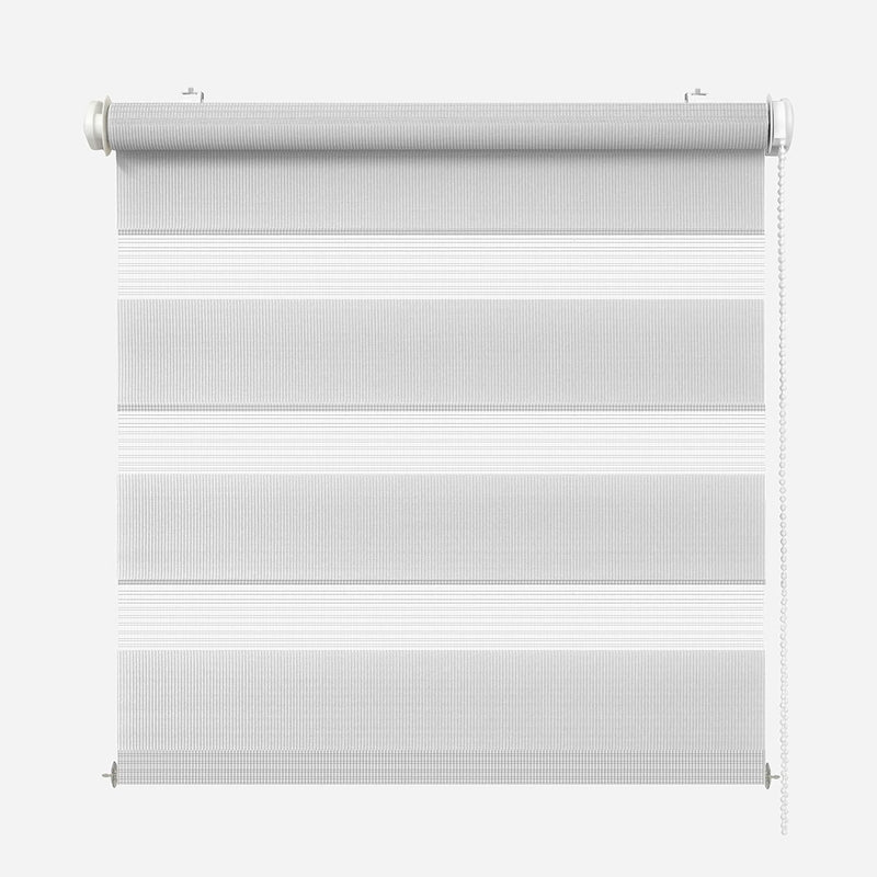 Rikmani Doppelrollo Fensterrollo ARD Duo-Rollo Klemmfixierung Zebrarollo Seitenzugrollo ohne Bohren,