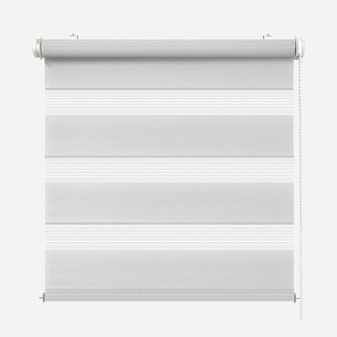 Rikmani Doppelrollo Fensterrollo ARD Duo-Rollo Klemmfixierung Zebrarollo Seitenzugrollo ohne Bohren,