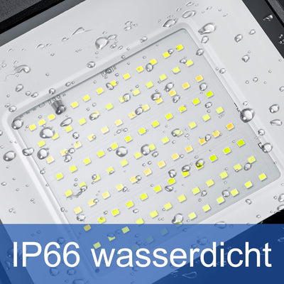 LZQ 2x 100W LED Strahler Superhell Flutlicht IP66 Wasserdicht LED Fluter 3000 Kelvin Warmweiss Ausse