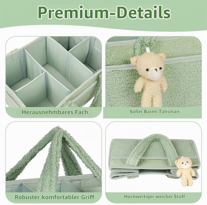 Baby Windel Caddy Organizer, Windel Organizer, Tragbarer Wickeltasche organizer, Plüsch Baby Diaper