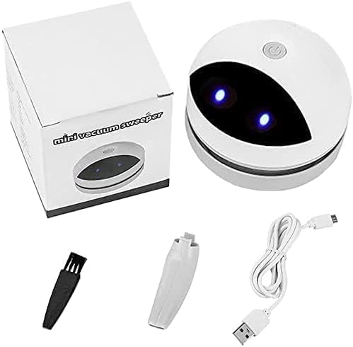 Tischstaubsauger,Tragbar Kabellos Mini Staubsauger USB Wiederaufladbar 360° Drehbar Mini Handstaubsa