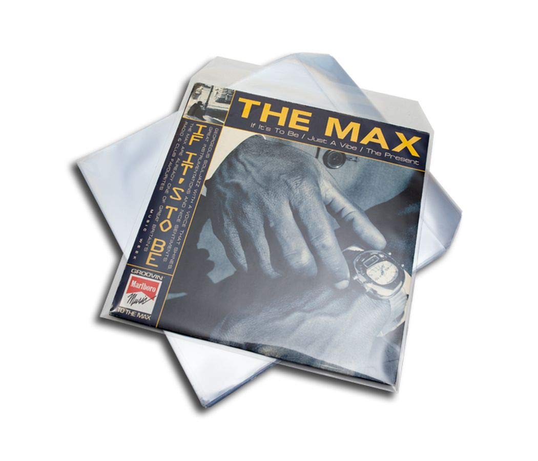 LP Schallplatten Schutzhüllen High Clear mit Klappe Protected (50 Stück)