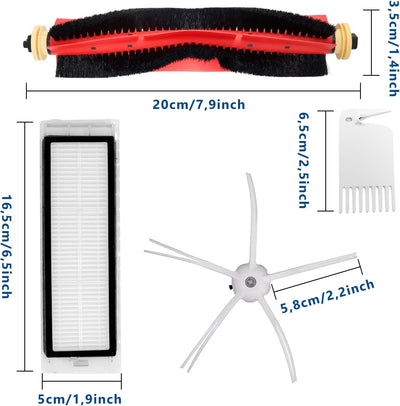 Chuancheng Ersatzteile, Zubehör für Xiaomi Roborock S5 MAX, S6 Pure, S6 max V, S50 Staubsauger, 2 Ro