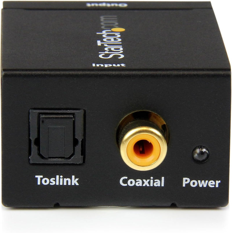 StarTech.com SPDIF Digital Koaxial und Toslink (Optisch) auf Stereo RCA Audio Konverter Toslink/Digi