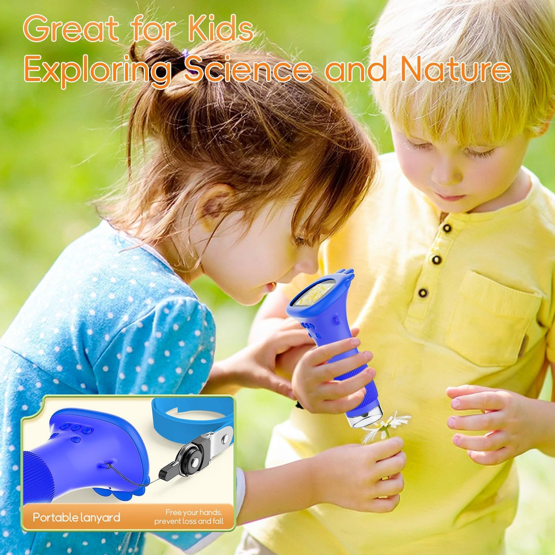 Digitales Mikroskop für Kinder, SGAINUL 1000x Zoom Mini-Mikroskopkamera für Kinder mit 2.0 Zoll Bild