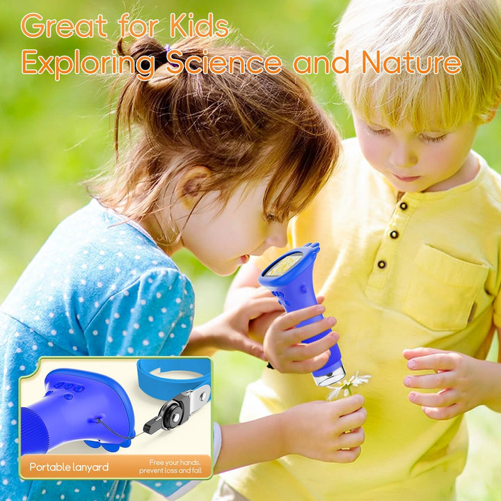 Digitales Mikroskop für Kinder, SGAINUL 1000x Zoom Mini-Mikroskopkamera für Kinder mit 2.0 Zoll Bild