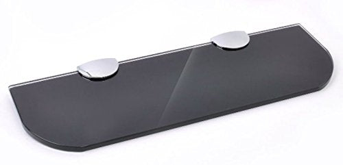 Glasablage mit abgerundeten Ecken, 3 Grössen (300 mm, 400 mm, 500 mm) und 3 Farben (transparent, wei